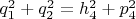 $q_1^2+q_2^2=h_4^2+p_4^2$