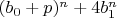 $(b_0+p)^n+4 b_1^n$