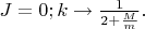 $J=0; k\to\frac{1}{2+\frac{M}{m}}.$