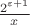 $\frac{2^{\varepsilon+1}}{x}