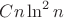 $Cn\ln ^2n$