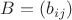 $B = \left ( b_{ij} \right )$