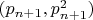 $(p_{n+1},p^2_{n+1})$