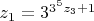 $z_1=3^{3^5z_3+1$