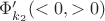 $\Phi'_{k_2}(<0,>0)$