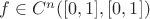 $f\in C^n([0,1],[0,1])$