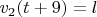 $v_2(t + 9) = l$