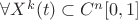 $\forall X^k(t)\subset C^n [0,1]$