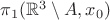 $\pi_1(\mathbb{R}^3\setminus A,x_0)$