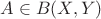 $A\in B(X,Y) $