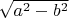 $\sqrt{a^2-b^2}$