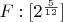 $F:[2^\frac{5}{12}]$