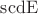 $\operatorname{scdE}$
