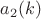 $a_2(k)$ $a_2(k)$