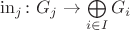 $\mathrm{in}_j\colon G_j\to \bigoplus\limits_{i\in I} G_i$