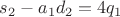 $s_2-a_1d_2=4q_1$