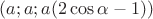 $(a;a;a(2\cos\alpha -1))$