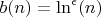 $b(n)=\ln^{\epsilon}(n)$