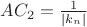 $AC_2 = \frac{1}{|k_n|}$