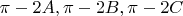 $\pi-2A, \pi-2B, \pi-2C$