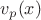 $v_p(x)$