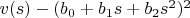 $v(s)-(b_0+b_1 s+b_2 s^2)^2$