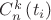$C^k_n\left( t_i\right)$