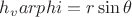 $h_varphi=r\sin\theta$
