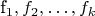 f_1,f_2,\dots,f_k