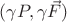 $(\gamma P, \gamma\vec{F})$