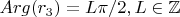 $Arg(r_3)=L\pi/2,L\in\mathbb{Z}$