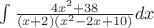 $\int \frac{4x^2+38}{(x+2)(x^2-2x+10)}dx$