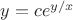 $y=ce^{y/x}$