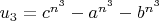 $u_3=c^{n^3}-a^{n^3}-b^{n^3}$