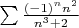 $\sum\frac{(-1)^n n^2}{n^3+2}$