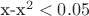 x-x^2<0.05