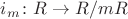 $i_m\colon R\to R/mR$