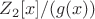 $Z_2[x]/(g(x))$