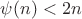 $\psi(n)<2n$