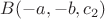 $B(-a,-b,c_2)$ $B(-a,-b,c_2)$