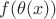 $f(\theta(x))$