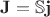$\mathbf{J} = \mathbb{S} \mathbf{j}$