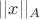 $||x||_A$ $||x||_A$