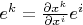 $e^k = \frac{\partial x^k}{\partial x^i}e^i$