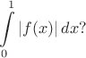 $$
\int\limits_0^1|f(x)|\,dx?
$$