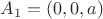 $A_1=(0,0,a)$ $A_1=(0,0,a)$