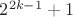 $2^{2k-1}+1$