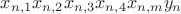$x_{n,1}x_{n,2}x_{n,3}x_{n,4} x_{n,m}y_{n}$ $x_{n,1}x_{n,2}x_{n,3}x_{n,4} x_{n,m}y_{n}$