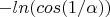 $ -ln(cos(1/\alpha))$