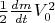 $\frac 12 \frac{dm}{dt}V_0^2$